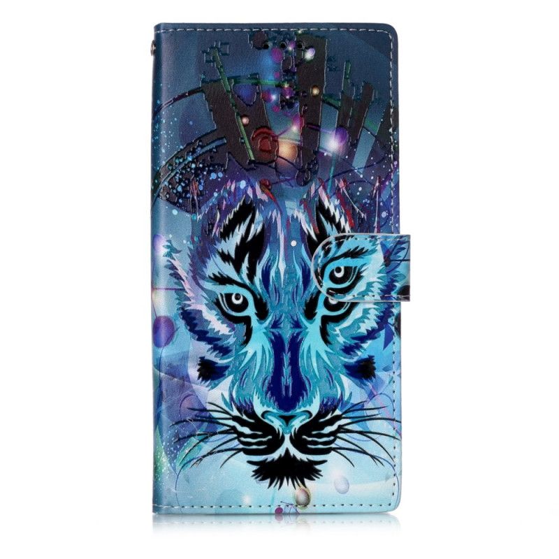 Flip Cover Læder Samsung Galaxy Note 10 Plus Kongetiger