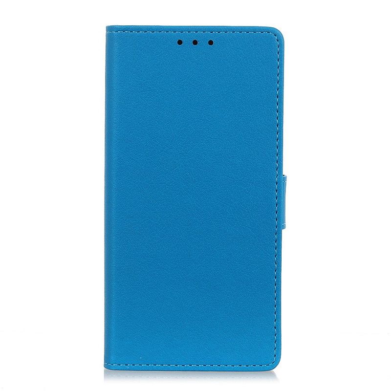 Flip Cover Læder Samsung Galaxy Note 10 Plus Sort Bageste Lukning Af Læder