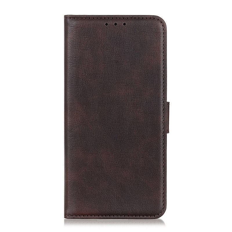 Flip Cover Samsung Galaxy Note 10 Plus Kaffe Stil Med Lædereffekt