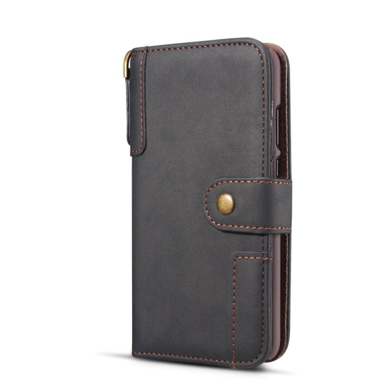 Flip Cover Samsung Galaxy Note 10 Plus Rød Mobilcover Vintage Premium Tegnebog