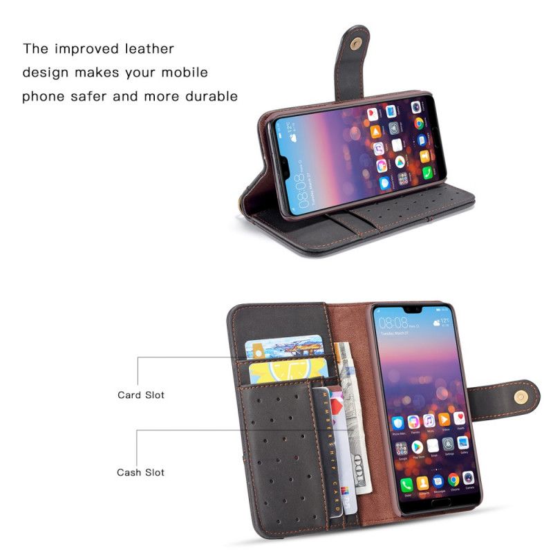 Flip Cover Samsung Galaxy Note 10 Plus Rød Mobilcover Vintage Premium Tegnebog