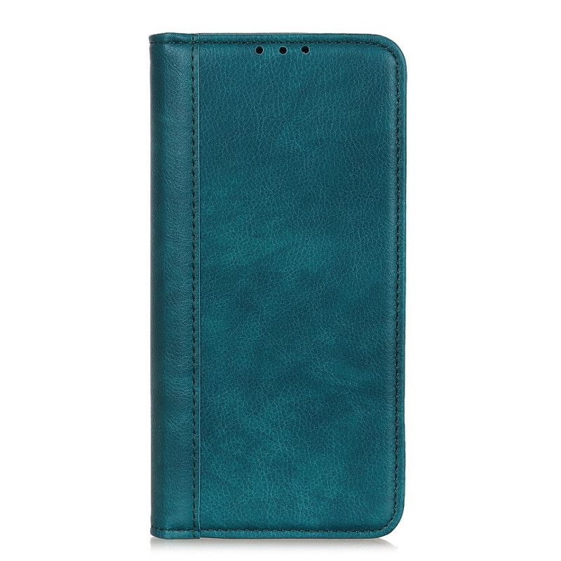 Læder Cover Samsung Galaxy Note 10 Plus Sort Elegant Split Lychee Læder Beskyttelse