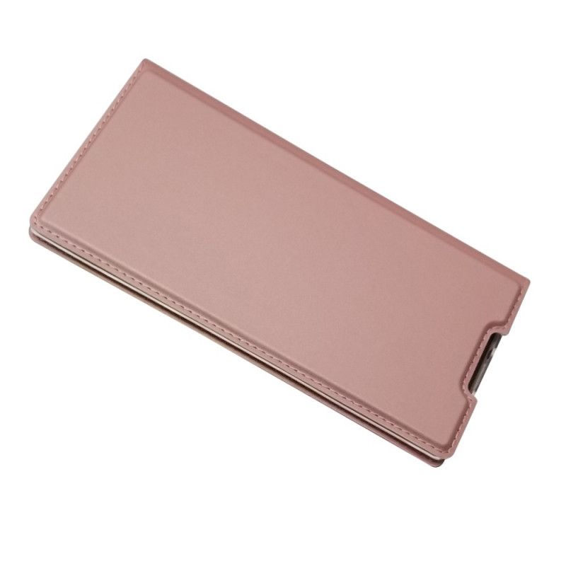 Læder Cover Samsung Galaxy Note 10 Plus Sort Mobilcover Magnetisk Lås