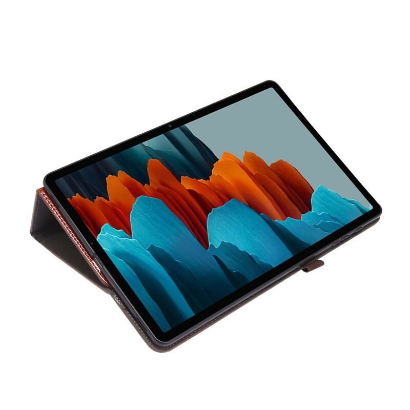 Case Samsung Galaxy Tab S8 Plus / Tab S7 Plus 2 Skodder I Imiteret Læder