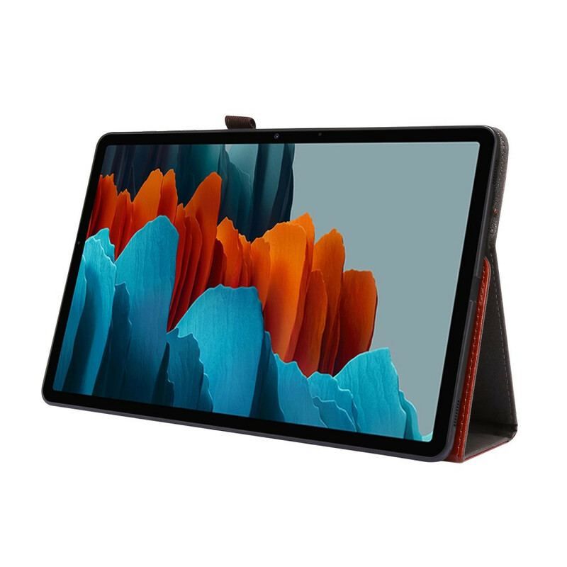 Case Samsung Galaxy Tab S8 Plus / Tab S7 Plus 2 Skodder I Imiteret Læder