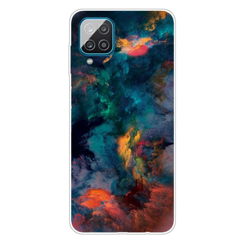 Cover for Samsung Galaxy A12 Farvede Skyer