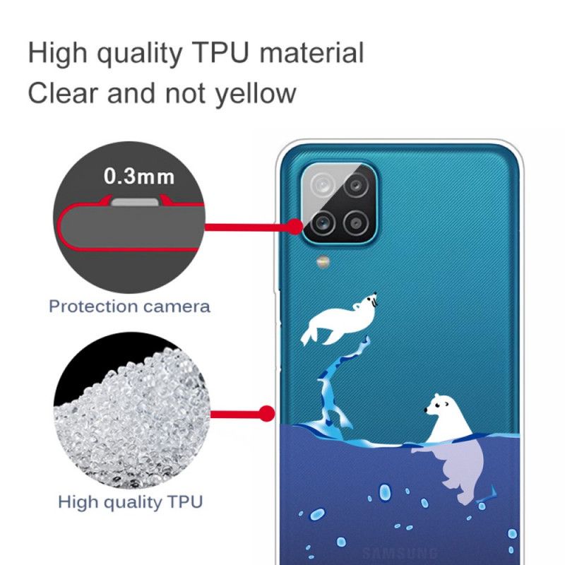 Cover for Samsung Galaxy A12 Havspil