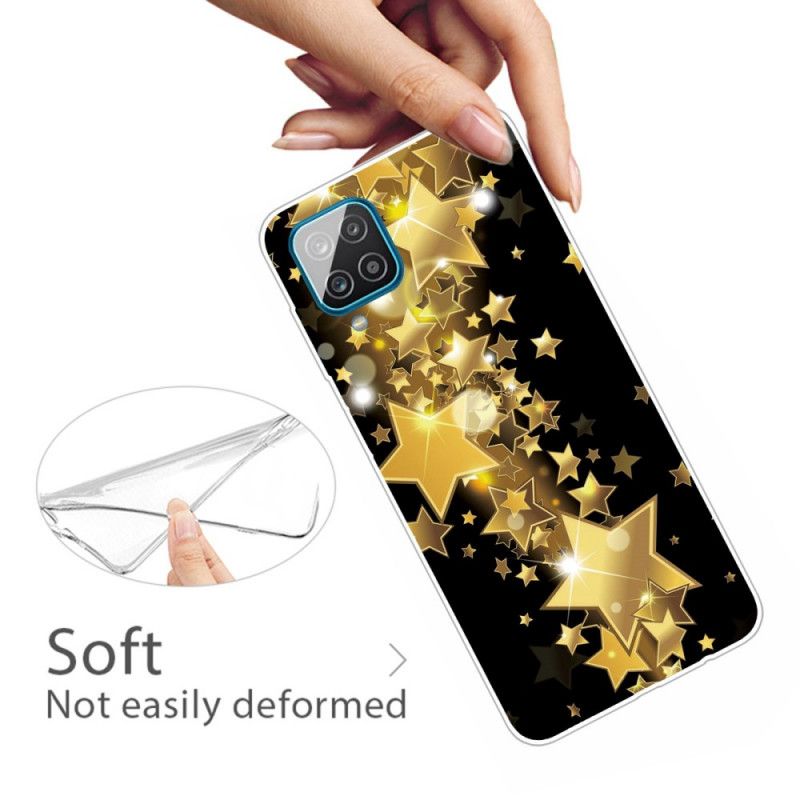 Cover for Samsung Galaxy A12 Lyseblå Sommerfugle Sommerfugle