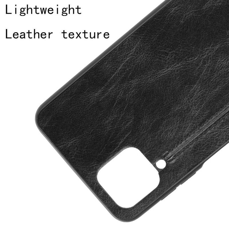 Cover for Samsung Galaxy A12 Sort Syet Lædereffekt