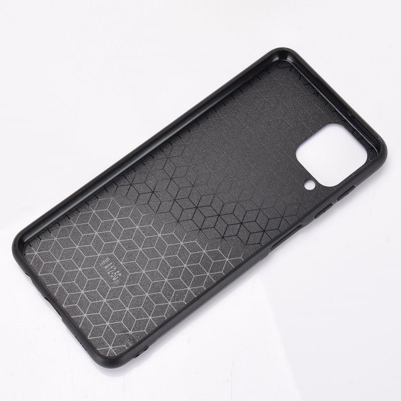 Cover for Samsung Galaxy A12 Sort Syet Lædereffekt