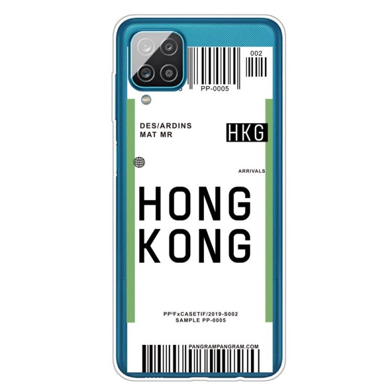 Cover Samsung Galaxy A12 Boardingkort Til Hong Kong