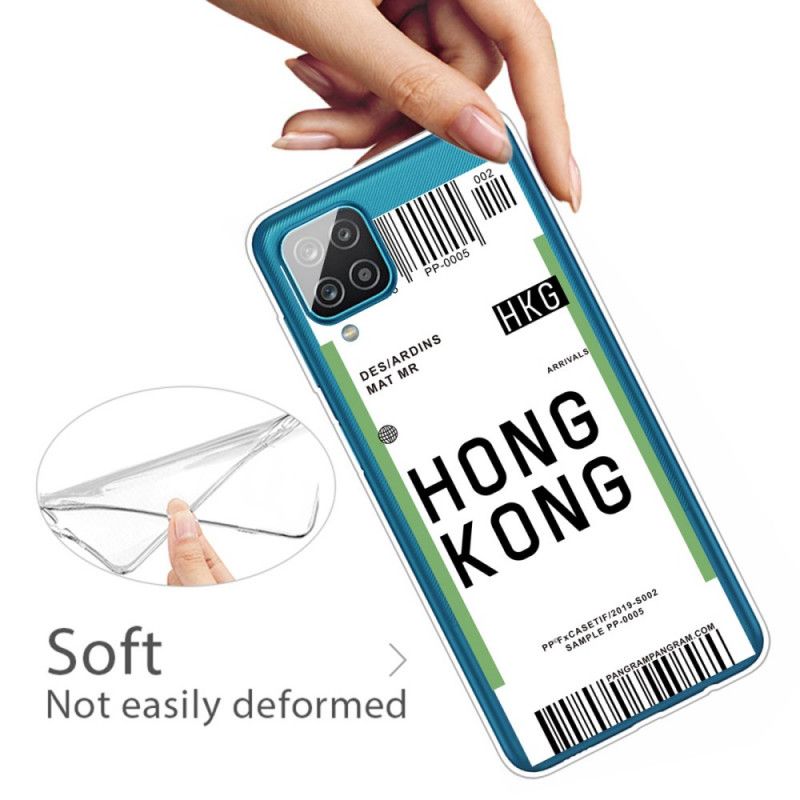 Cover Samsung Galaxy A12 Boardingkort Til Hong Kong