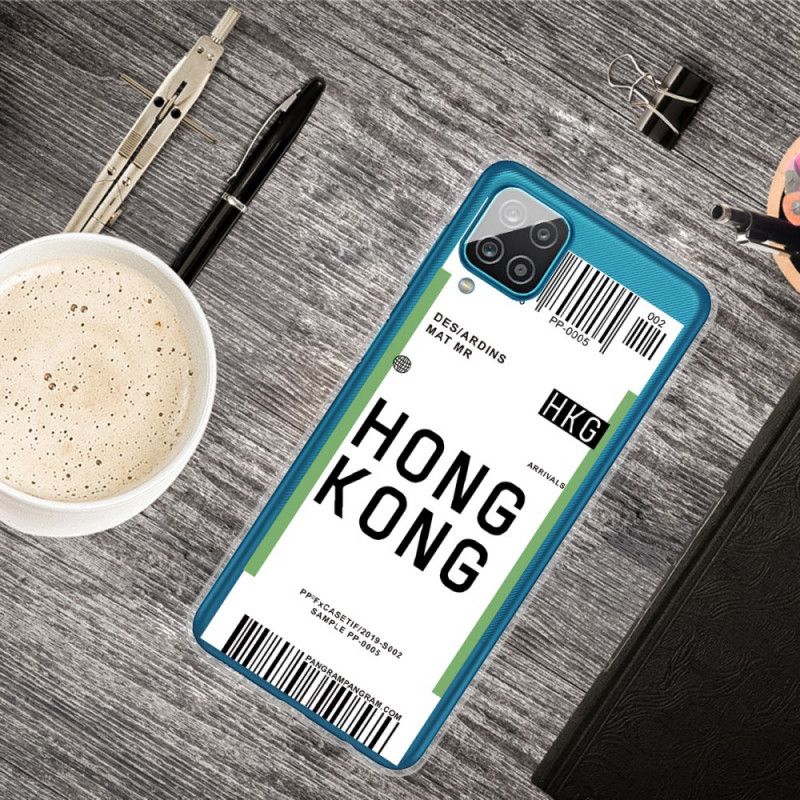 Cover Samsung Galaxy A12 Boardingkort Til Hong Kong