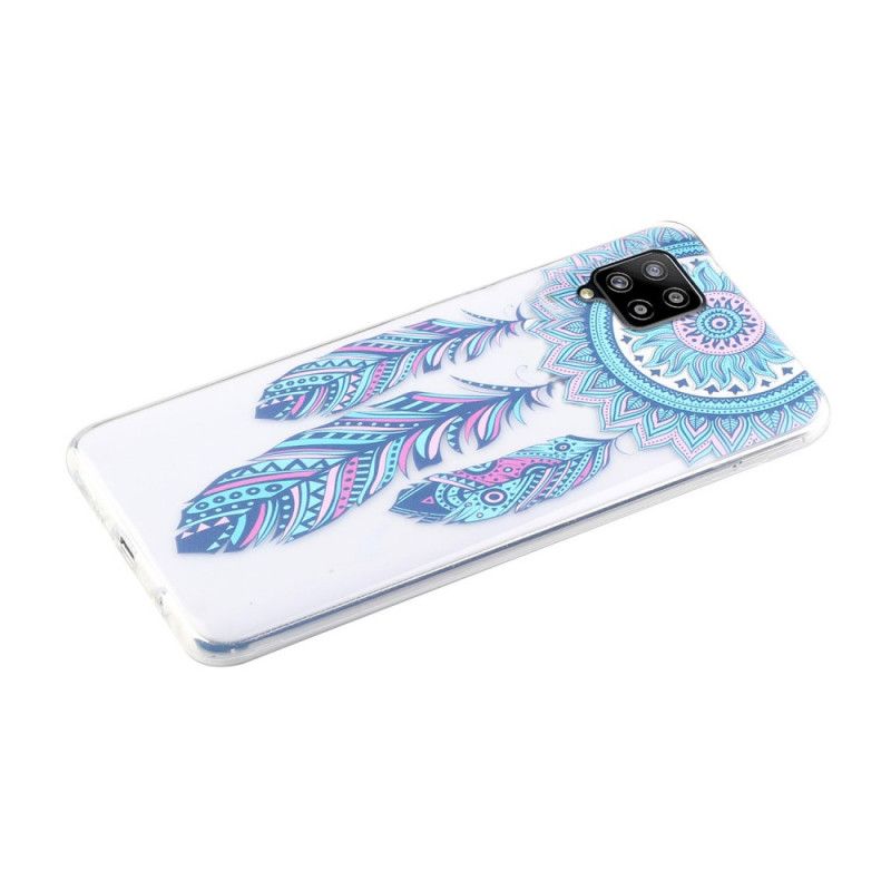 Cover Samsung Galaxy A12 Fangst Drømmer Blå Fjer