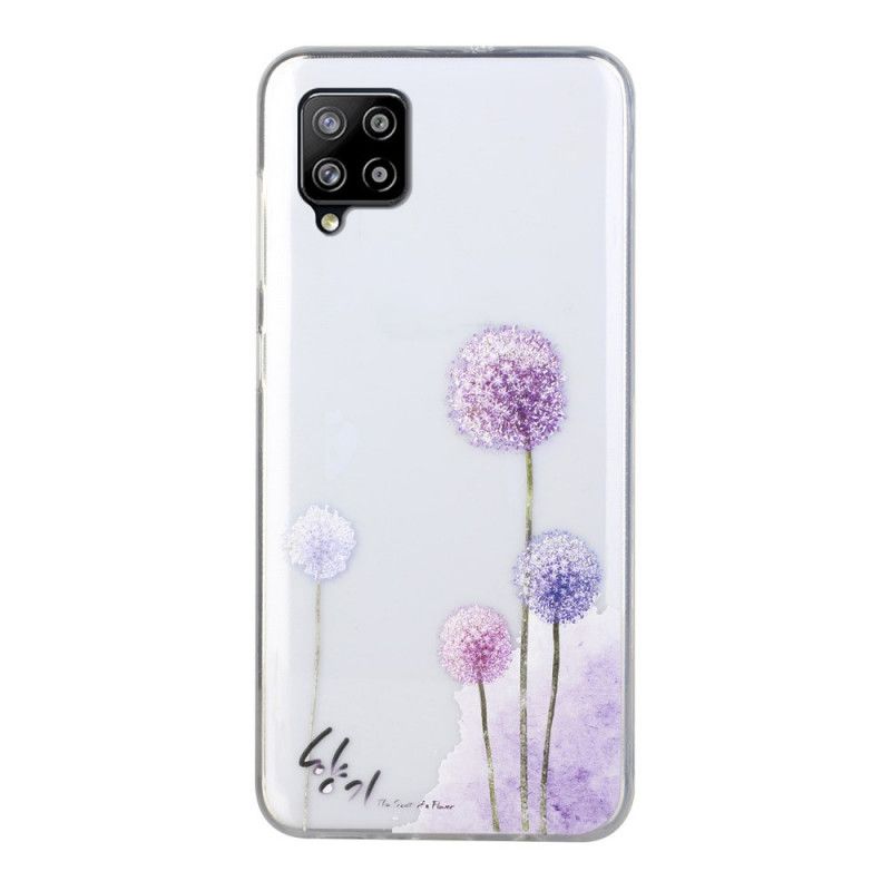 Cover Samsung Galaxy A12 Gennemsigtige Farvede Mælkebøtter