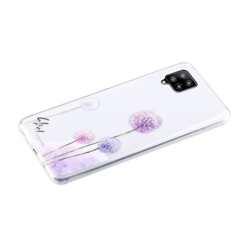 Cover Samsung Galaxy A12 Gennemsigtige Farvede Mælkebøtter