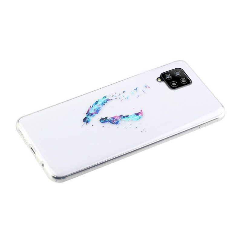 Cover Samsung Galaxy A12 Gennemsigtige Fjer