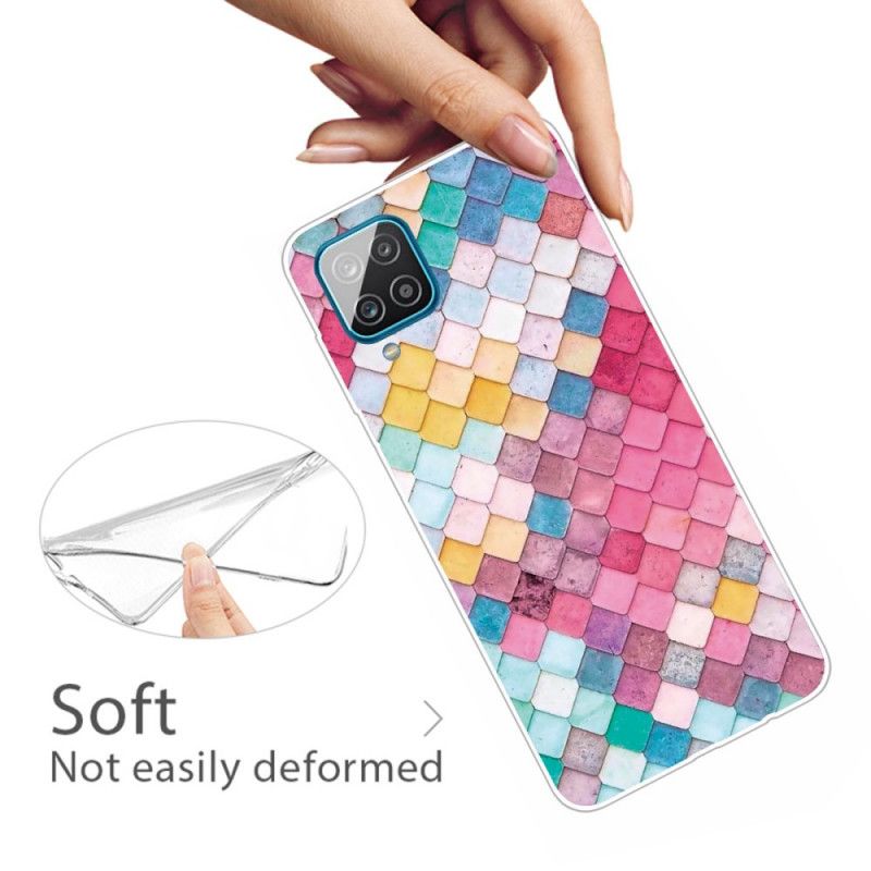 Cover Samsung Galaxy A12 Lyserød Maleri