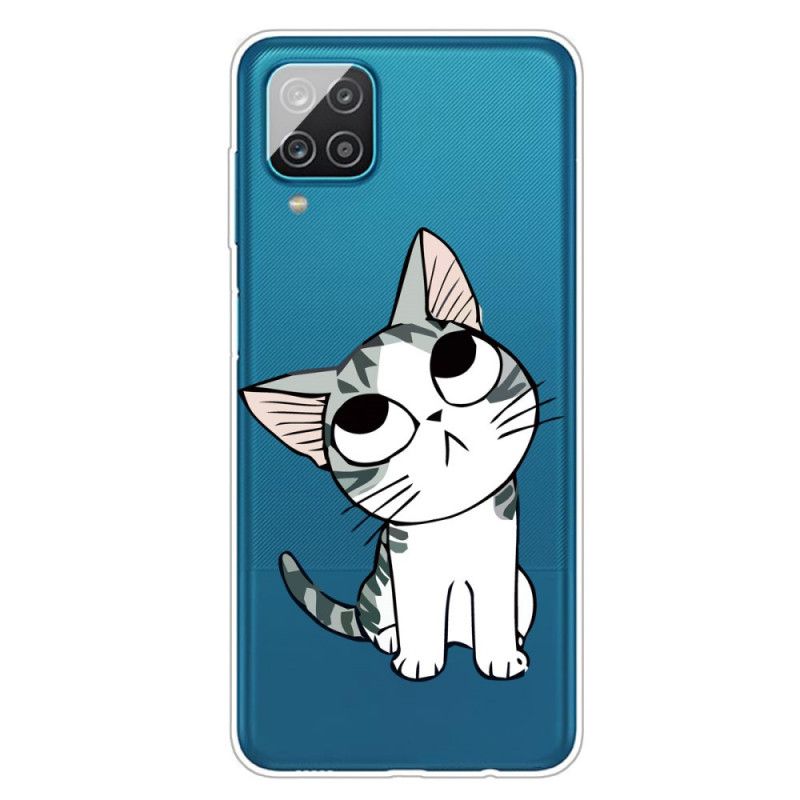 Cover Samsung Galaxy A12 Mobilcover Charmerende Kat