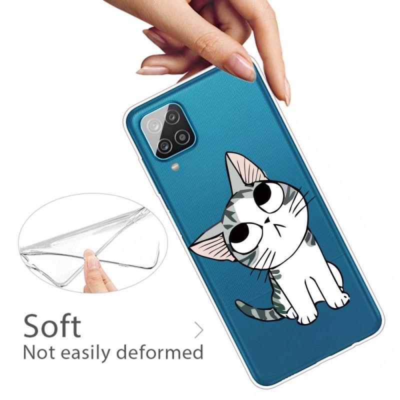 Cover Samsung Galaxy A12 Mobilcover Charmerende Kat