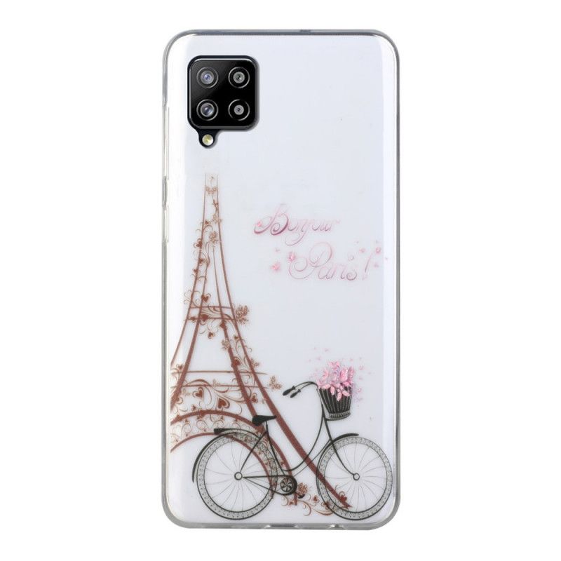 Cover Samsung Galaxy A12 Mobilcover Gennemsigtig Hej Paris