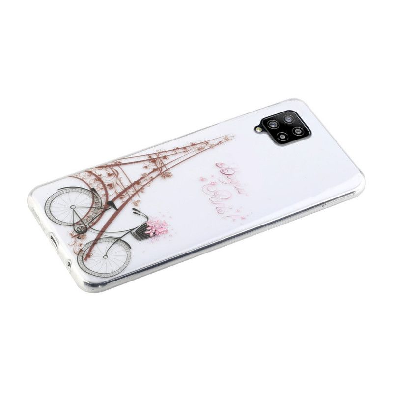 Cover Samsung Galaxy A12 Mobilcover Gennemsigtig Hej Paris