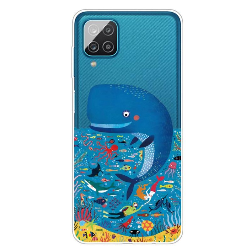 Cover Samsung Galaxy A12 Mobilcover Marine Verden