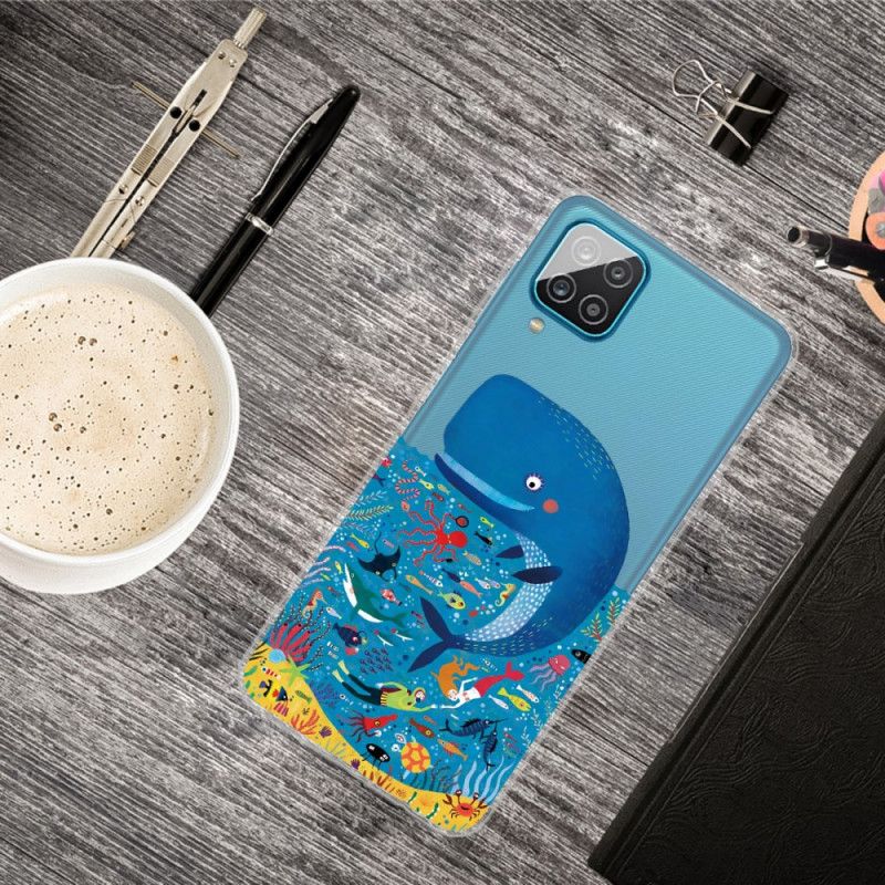 Cover Samsung Galaxy A12 Mobilcover Marine Verden