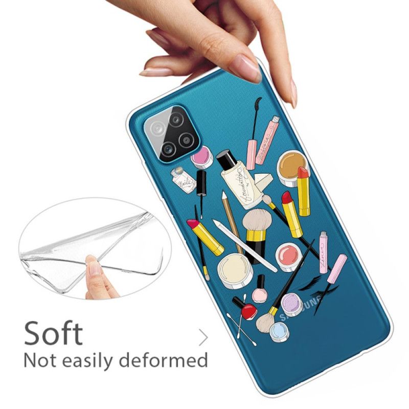 Cover Samsung Galaxy A12 Mobilcover Top Makeup