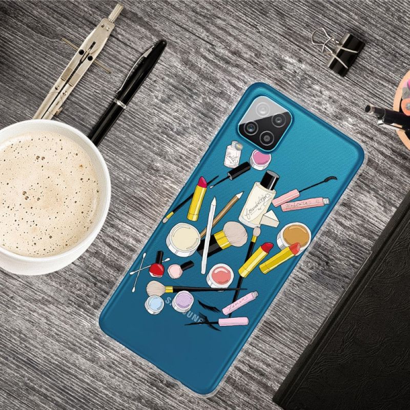 Cover Samsung Galaxy A12 Mobilcover Top Makeup