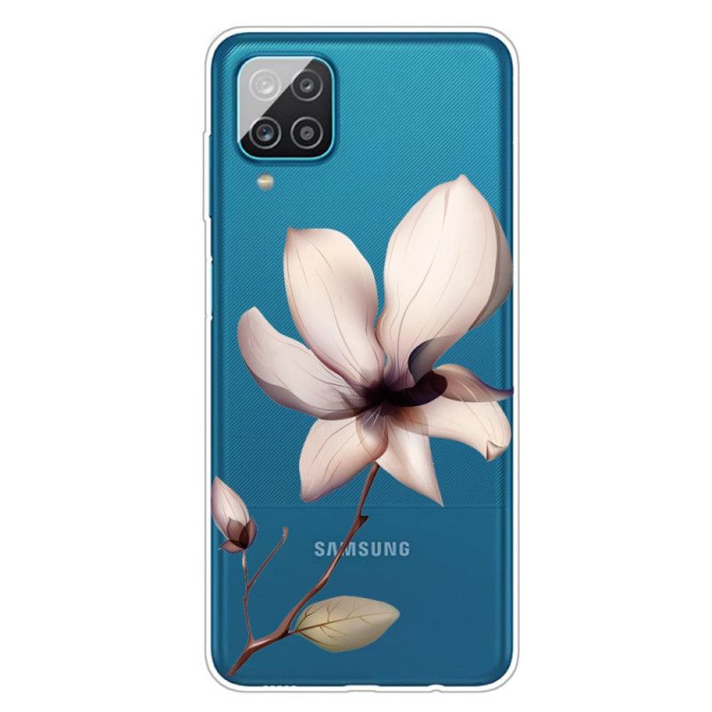 Cover Samsung Galaxy A12 Premium Blomster