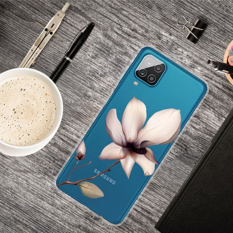 Cover Samsung Galaxy A12 Premium Blomster