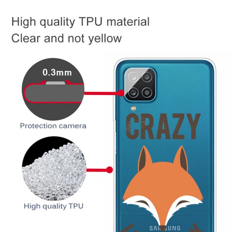 Cover Samsung Galaxy A12 Ræv / Skør Som En Ræv