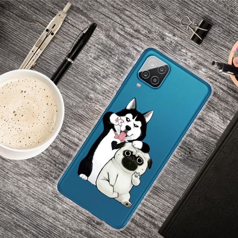 Cover Samsung Galaxy A12 Sjove Hunde Beskyttelse