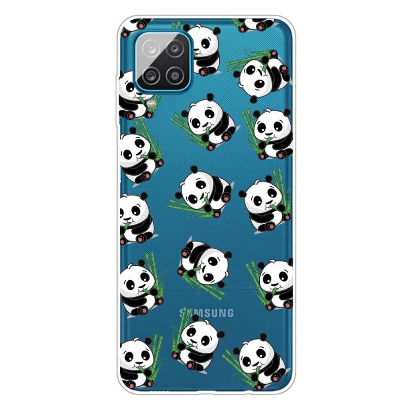 Cover Samsung Galaxy A12 Små Pandaer