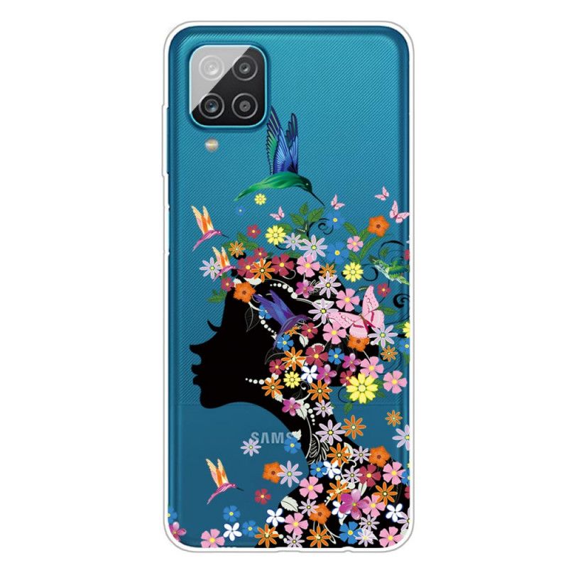 Cover Samsung Galaxy A12 Smukt Blomsterhoved