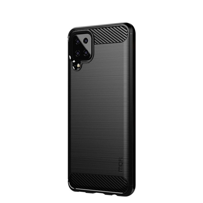 Cover Samsung Galaxy A12 Sort Mofi Børstet Kulfiber Beskyttelse