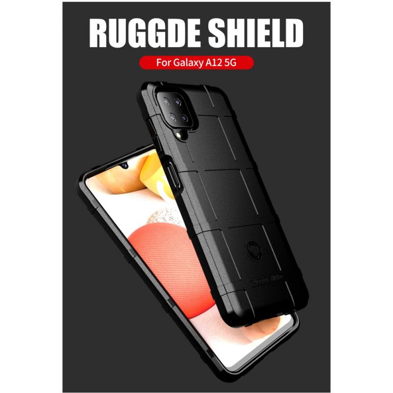 Cover Samsung Galaxy A12 Sort Robust Skjold