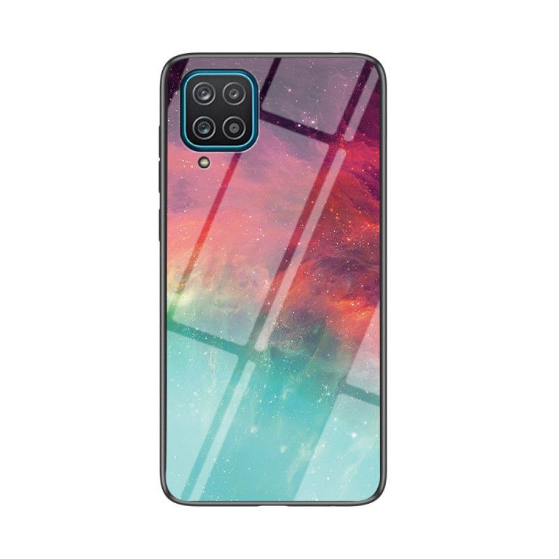 Cover Samsung Galaxy A12 Sort Skønhedshærdet Glas