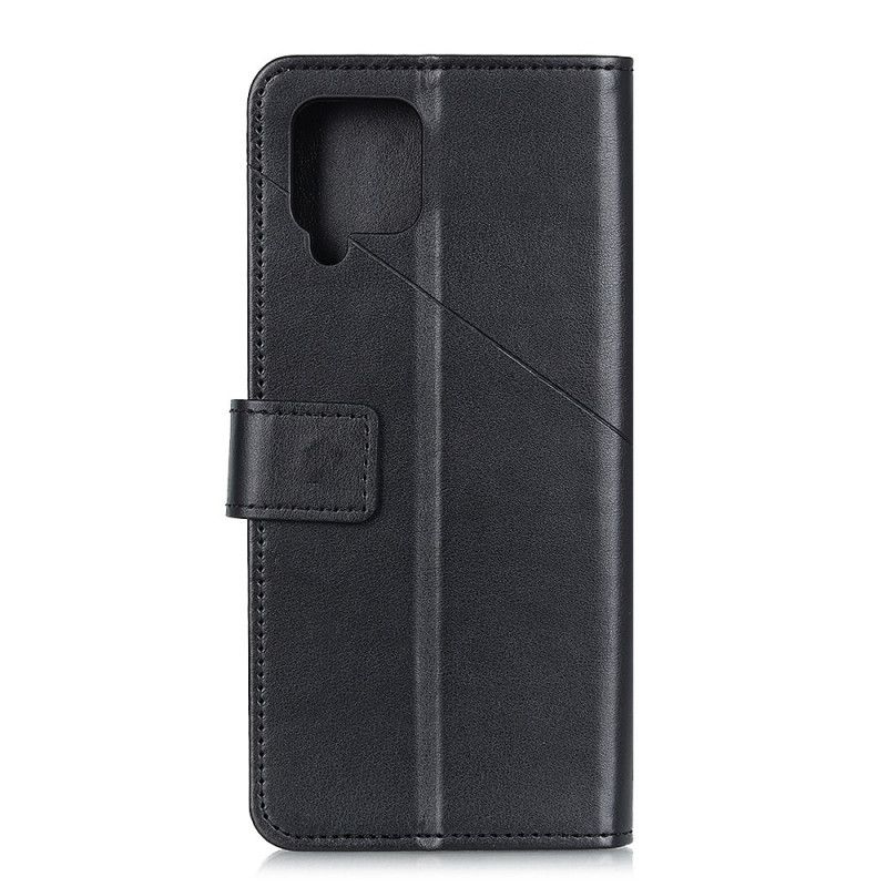 Flip Cover Læder for Samsung Galaxy A12 Sort Nitte X Design