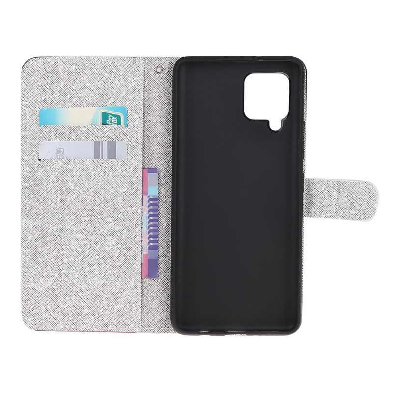 Flip Cover Læder Samsung Galaxy A12 Funky G-Streng Katte