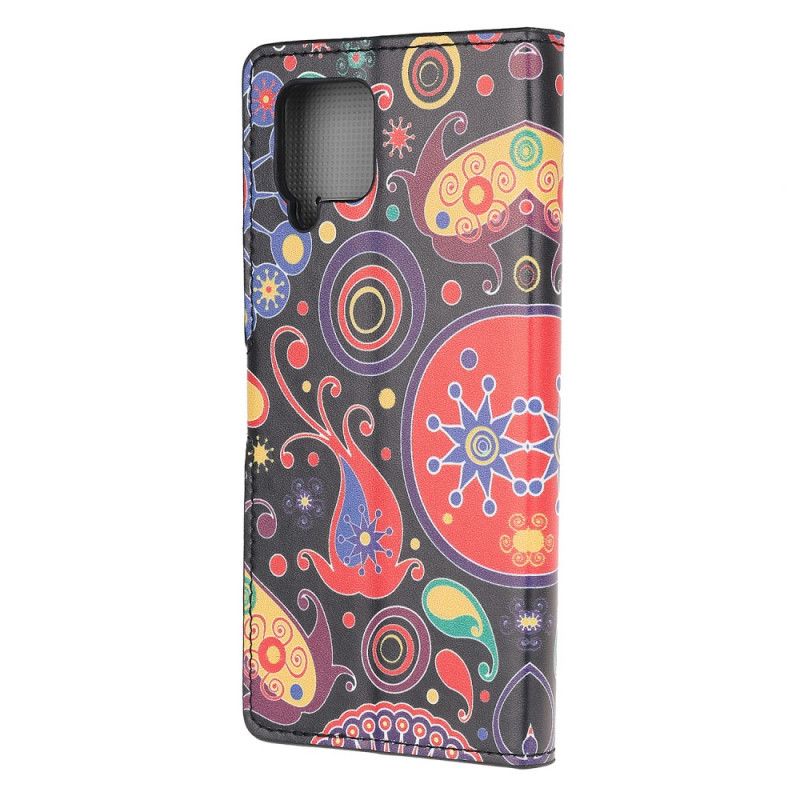 Flip Cover Læder Samsung Galaxy A12 Galakse Design