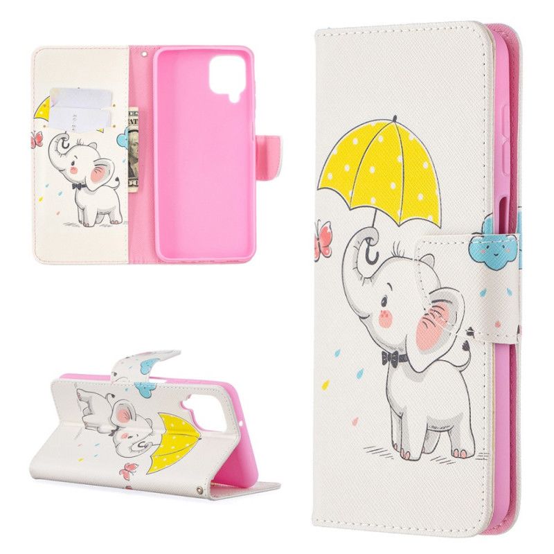 Flip Cover Samsung Galaxy A12 Mobilcover Elefant