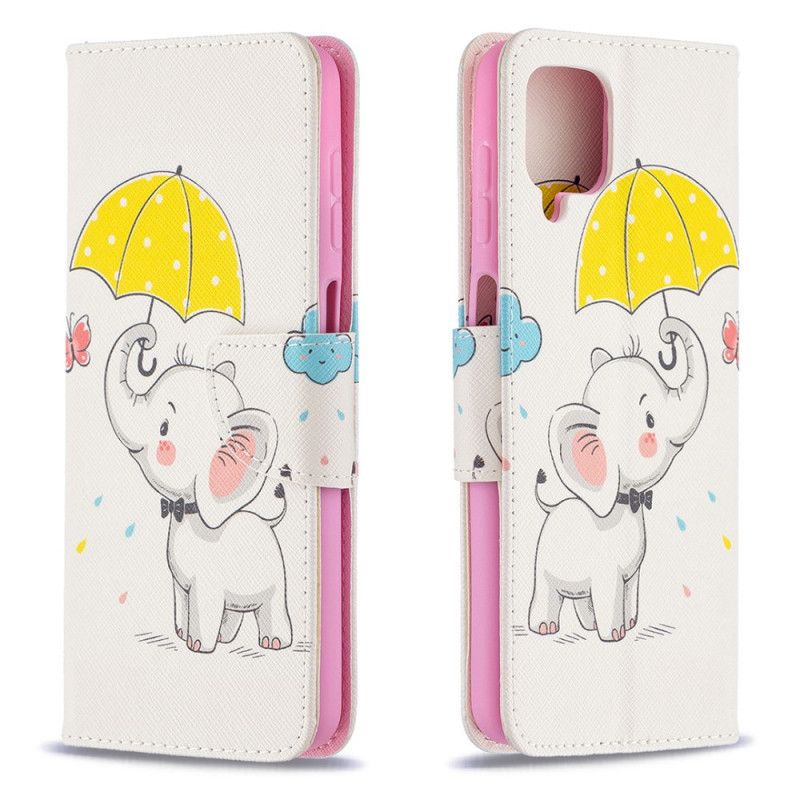 Flip Cover Samsung Galaxy A12 Mobilcover Elefant