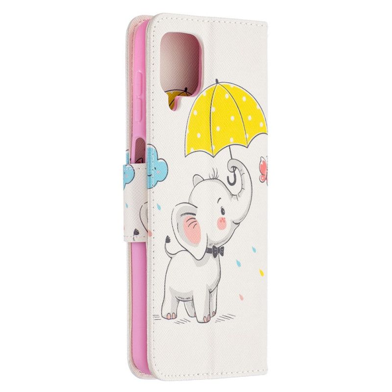 Flip Cover Samsung Galaxy A12 Mobilcover Elefant