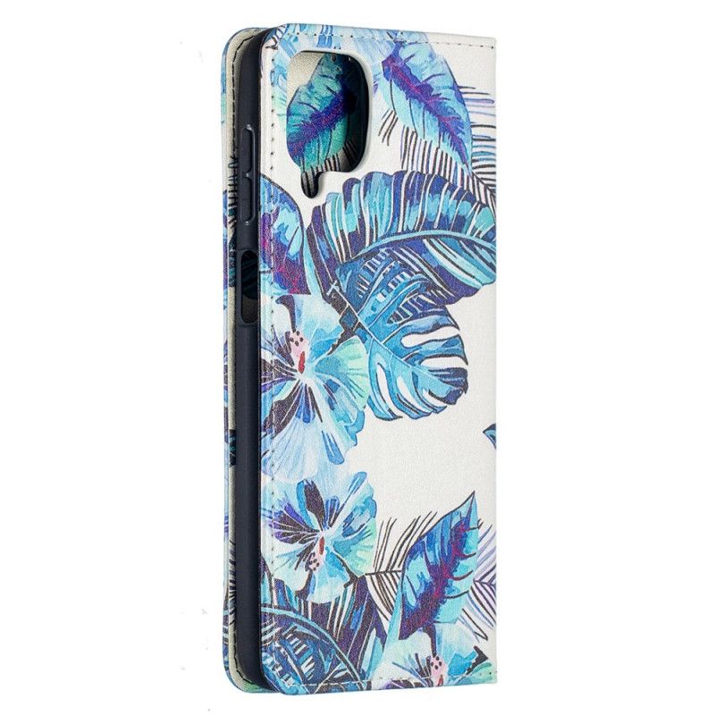 Læder Cover Samsung Galaxy A12 Grøn Mobilcover Blade