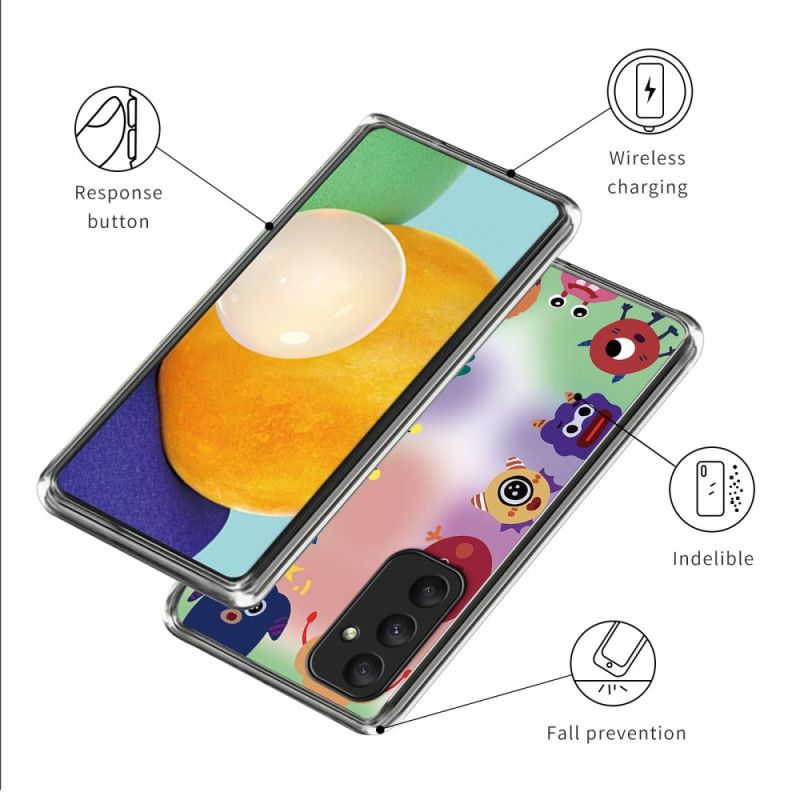 Cover Samsung Galaxy A55 5g Tegnefilmmonstre