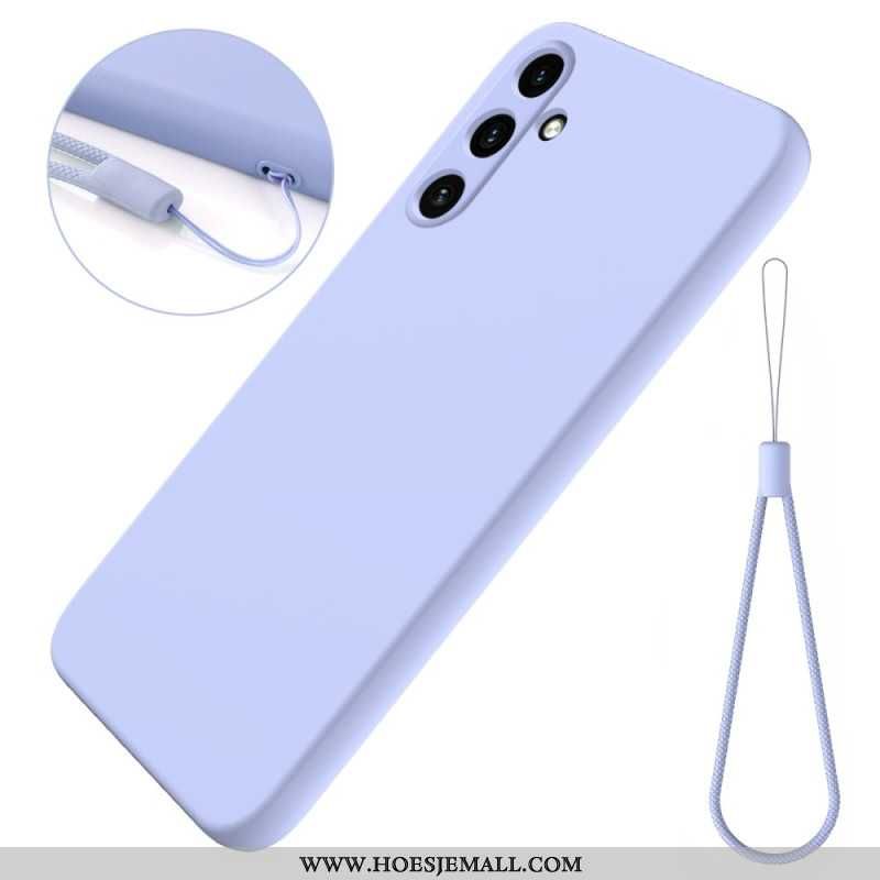 Cover Samsung Galaxy A55 5g Telefon Etui Flydende Silikone Strop