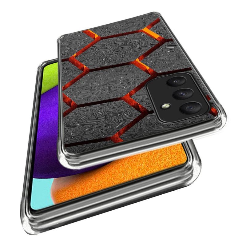 Cover Samsung Galaxy A55 5g Telefon Etui Geometrisk Mørk