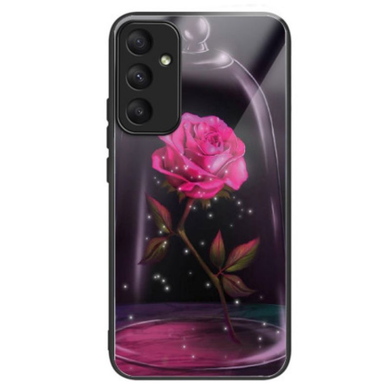 Cover Samsung Galaxy A55 5g Telefon Etui Lyserødt Hærdet Glas